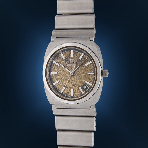 1970s Zenith Surf XL-Tronic with Gold Tropical Dial Cal. Zenith