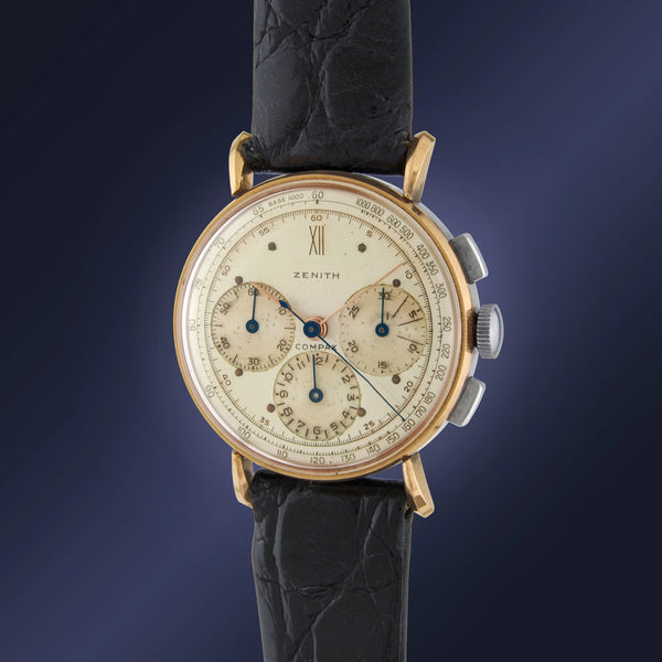 SWISS ZENITH '40 真鍮・ガラス ビンテージ 目覚時計 順調稼働美