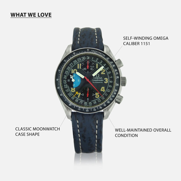 1996 Omega Speedmaster Schumacher MK40 Day Date Ref. 3820.53.26 Vintage Watch Leader