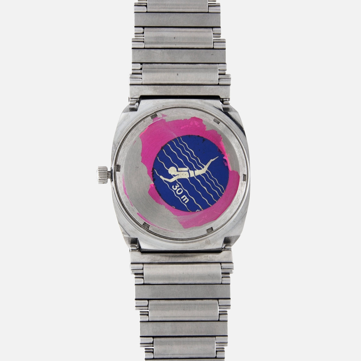 1970s Zenith Surf XL Tronic with gold tropical dial ref 01 0010 500 cal zenith 50 0 tuning fork esa 9162 for sale on vintage watch leader 7