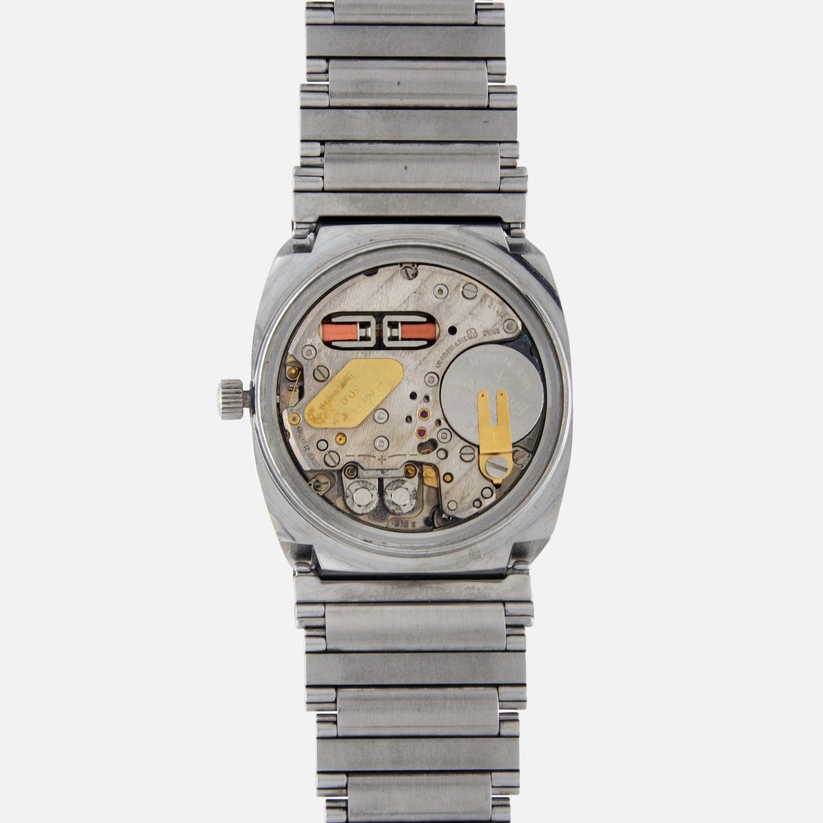 1970s Zenith Surf XL Tronic with gold tropical dial ref 01 0010 500 cal zenith 50 0 tuning fork esa 9162 for sale on vintage watch leader 8