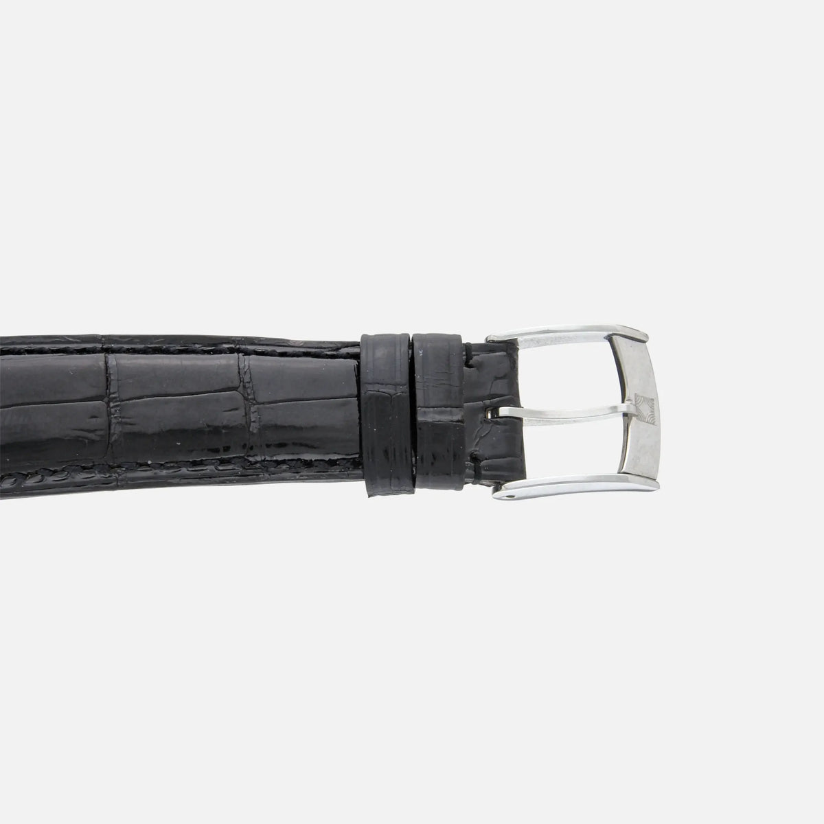 Leather Strap and Zenith Buckle of 1990s Zenith El Primero Chronomaster Moon Phase Ref. 01 0240 410 Caliber 410 for sale on Vintage Watch Leader 