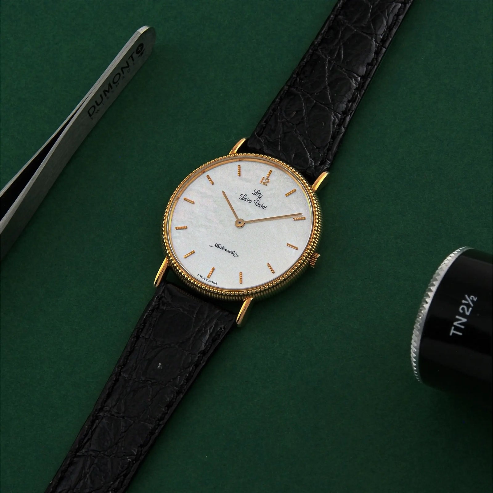 lucien-rochat-soleil-18k-gold-ultra-thin-dress-watch-1990s-front