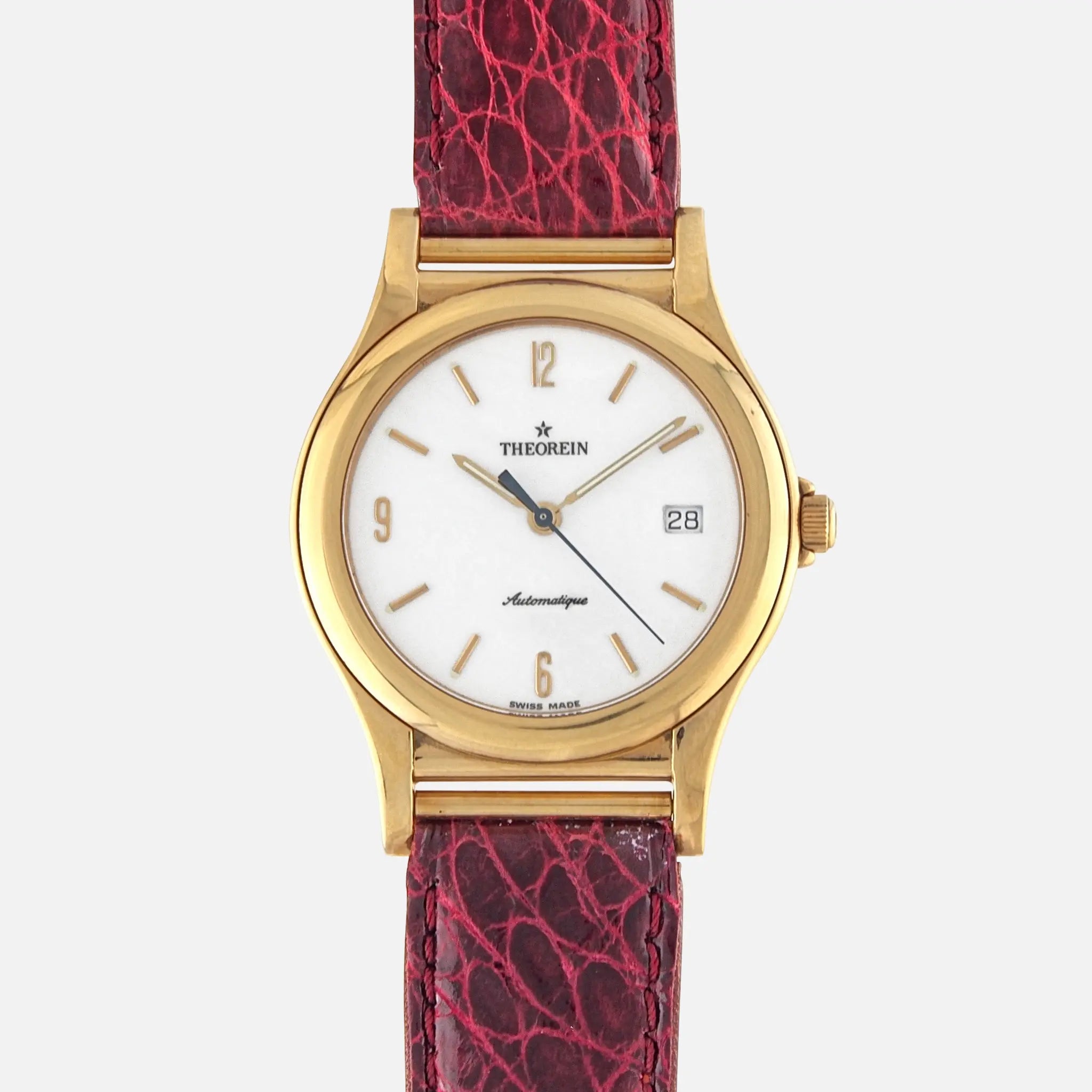 1990s Theorein Calatrava | 18k Gold Dress Watch with Piguet Movement - Vintage Watch Leader 1990s Theorein Calatrava | 18k Gold Dress Watch with Piguet Movement - Vintage Watch Leader