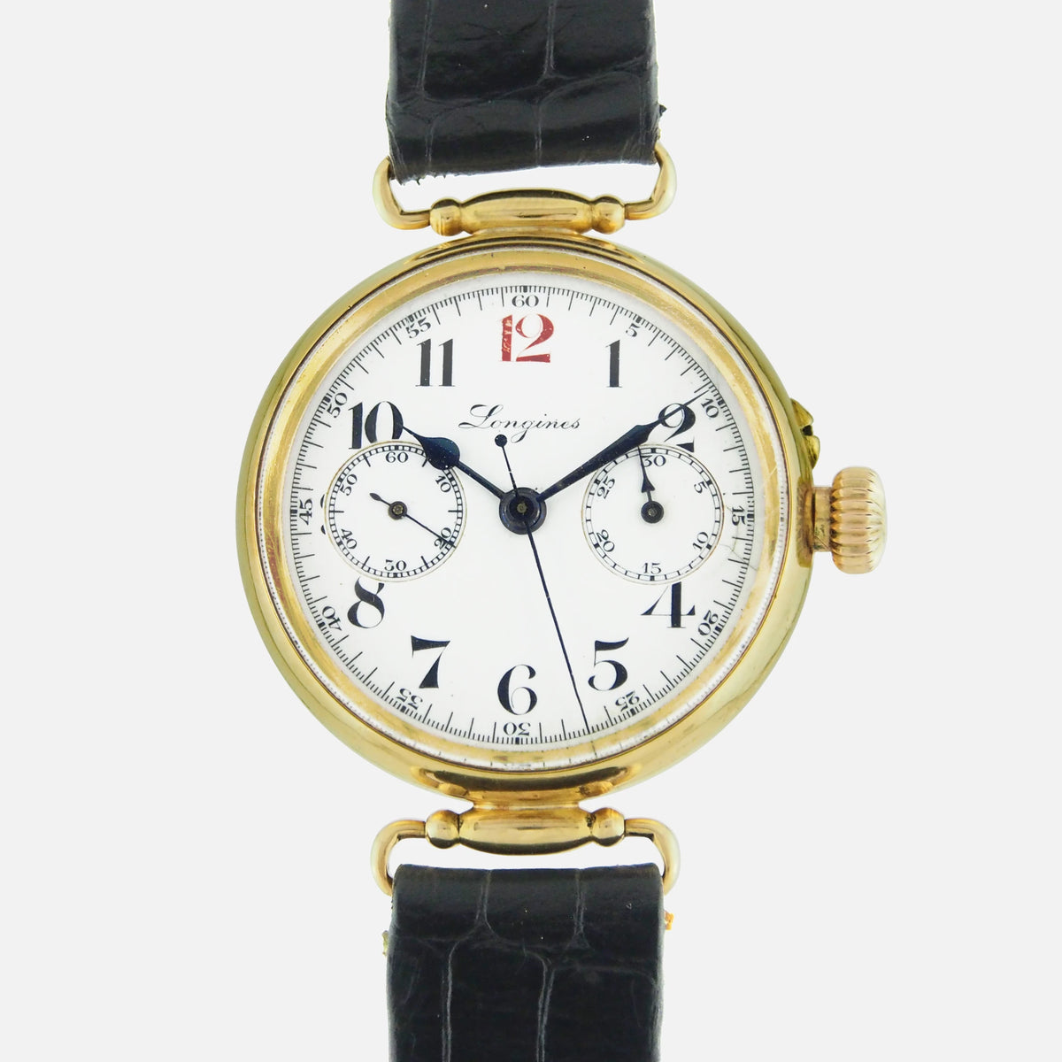 1920 Longines Chronographe Compteur Caliber 13.33Z with Extract from the Archives - Vintage Watch Leader 