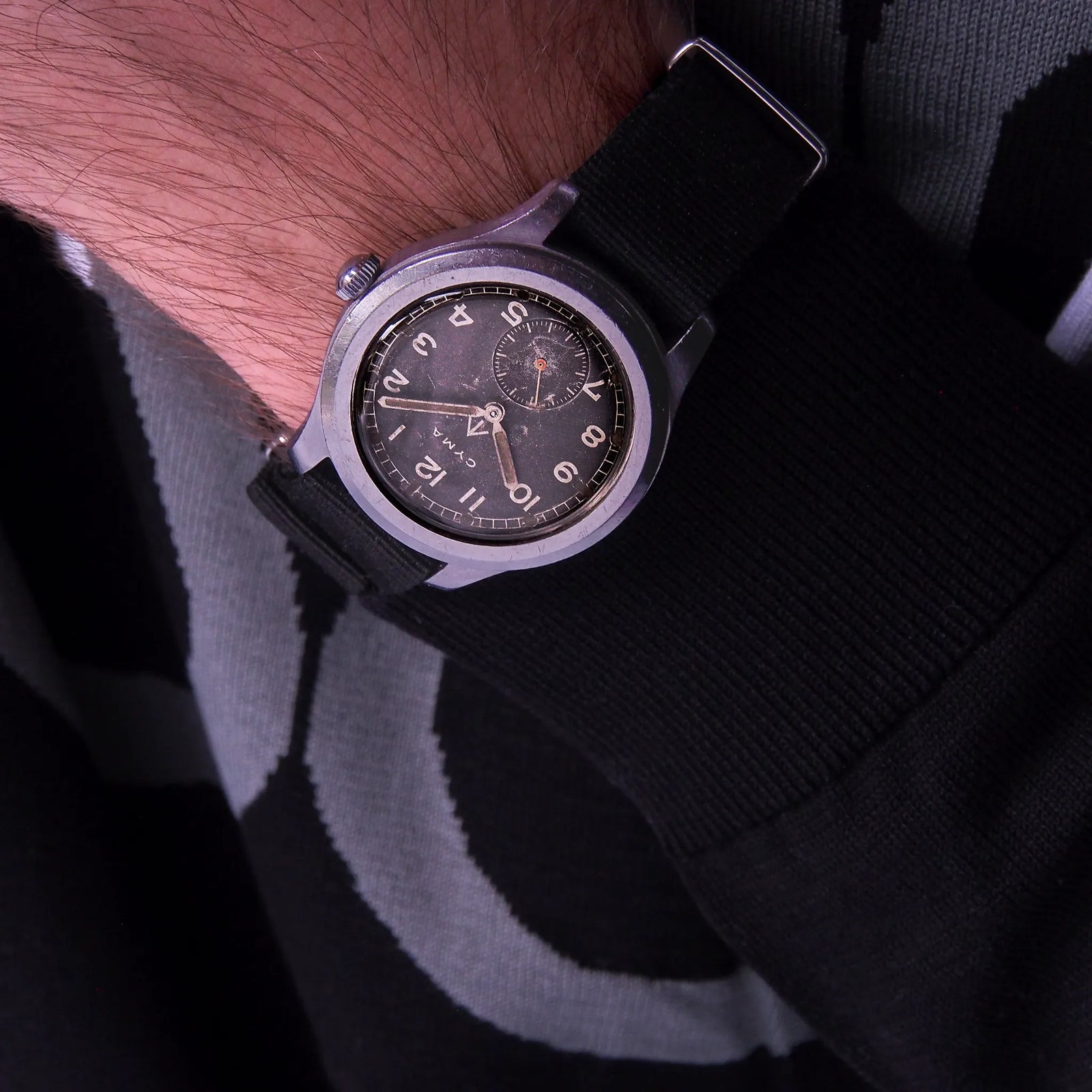 1940s CYMA WWW Dirty Dozen Military WW2 British Assigned Vintage Watch for sale on Vintage Watch Leader Shop