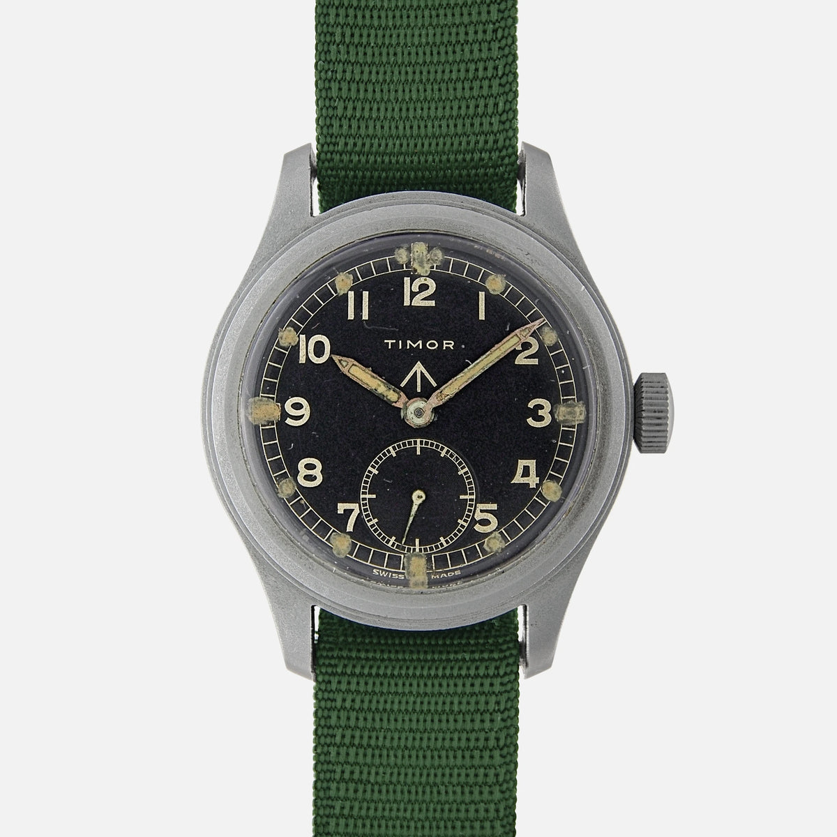 1940s TIMOR WWW Dirty Dozen World War II WW2 Vintage Military Watch for sale on Vintage Watch Leader