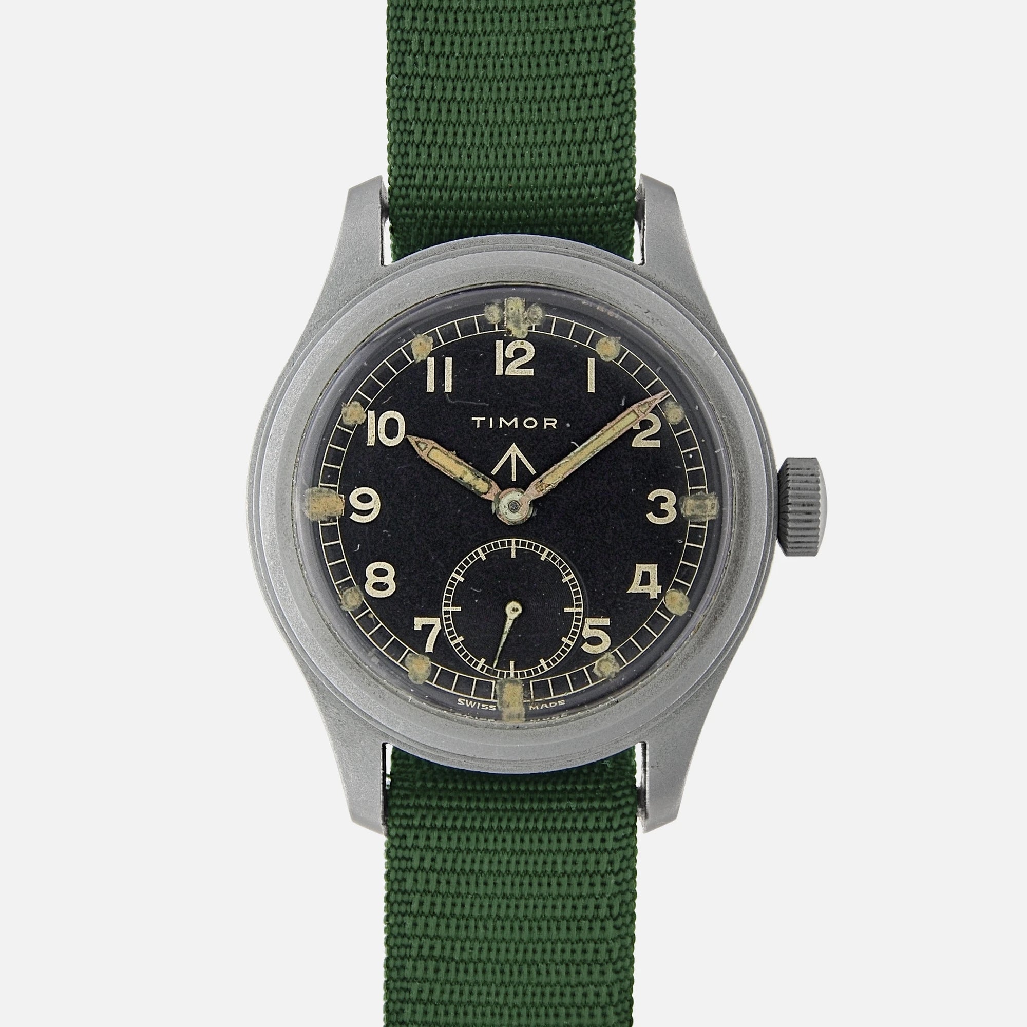 1940s TIMOR WWW Dirty Dozen World War II WW2 Vintage Military Watch for sale on Vintage Watch Leader