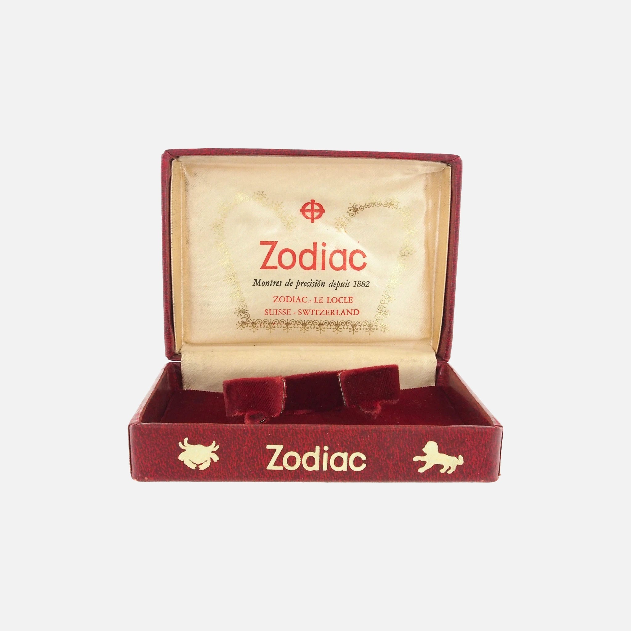 1950s 1960s Zodiac Vintage Watch Box Vintage Watch Leader