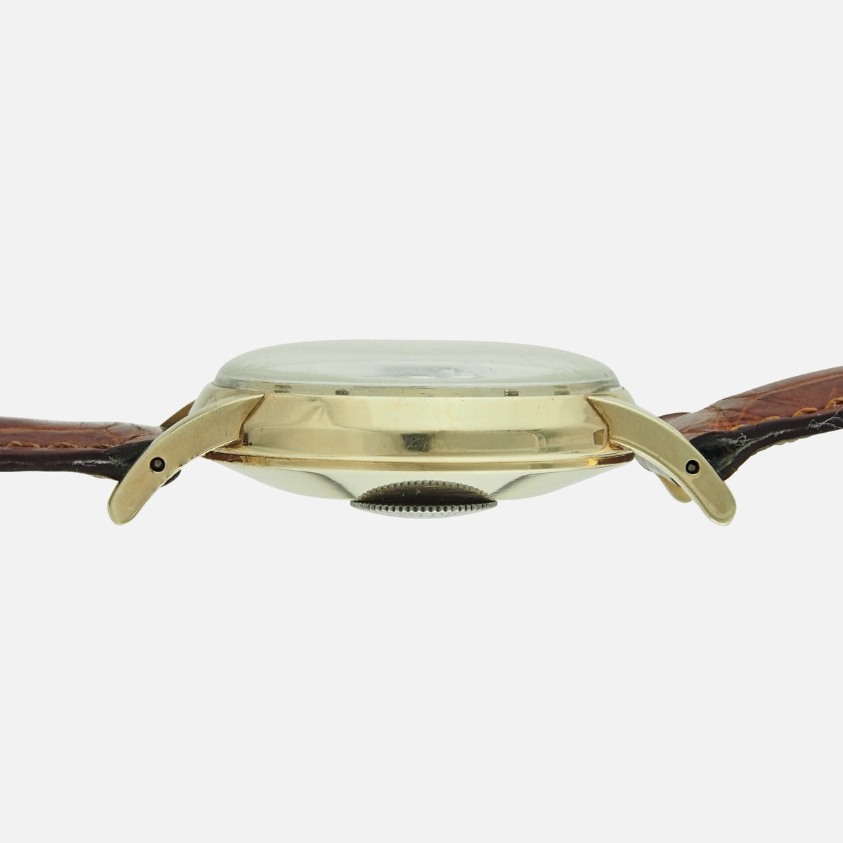 1950s LeCoultre Vintage Futurematic in 10Kt Gold-Filled Yellow Gold the first watch bumper automatic winding 497 calibre and power reserve available for shipping on Vintage Watch Leader