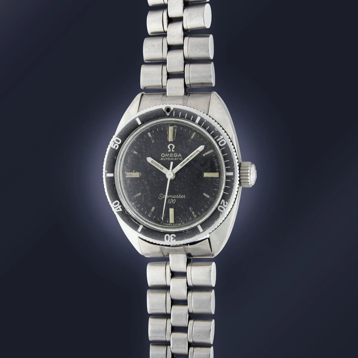 1960s OMEGA Seamaster 120 Ref. 565.007 Vintage Watch in Stainless Steel for sale on Vintage Watch Leader