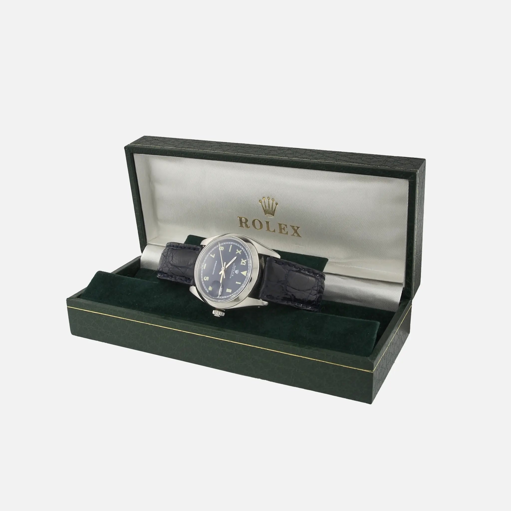 1960s Rolex Precision Oysterdate California Dial Ref. 6694 with Box Vintage Watch Leader