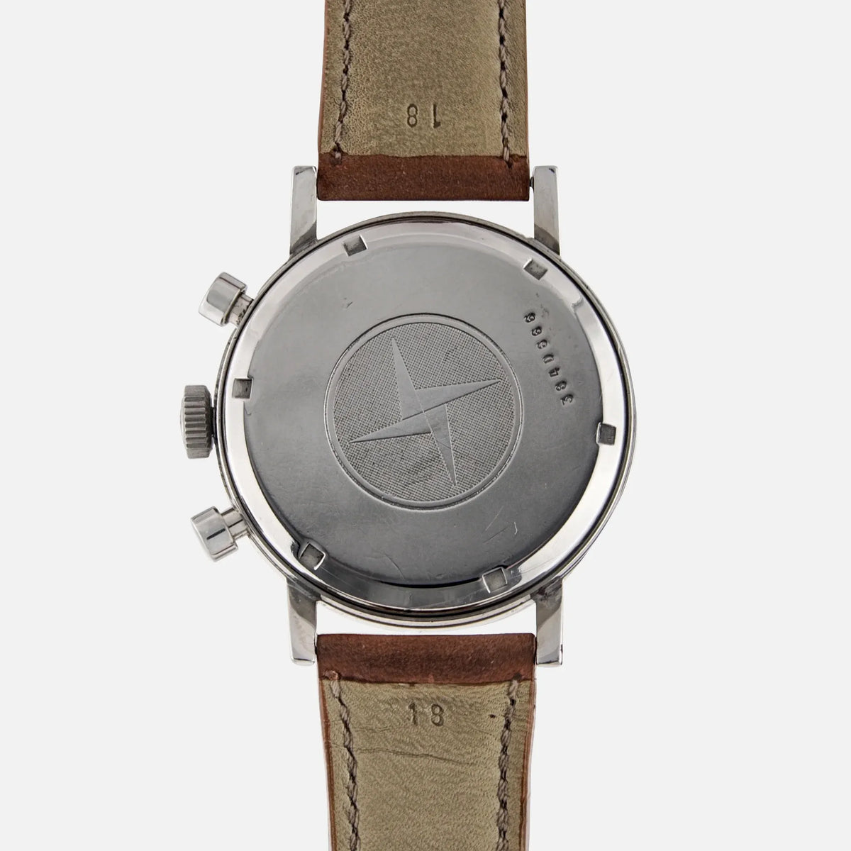 1960s Vintage Watch Zenith Chronograph Movement 146-DP Martel Ref. A271 With Reverse Panda Dial in Stainless Steel