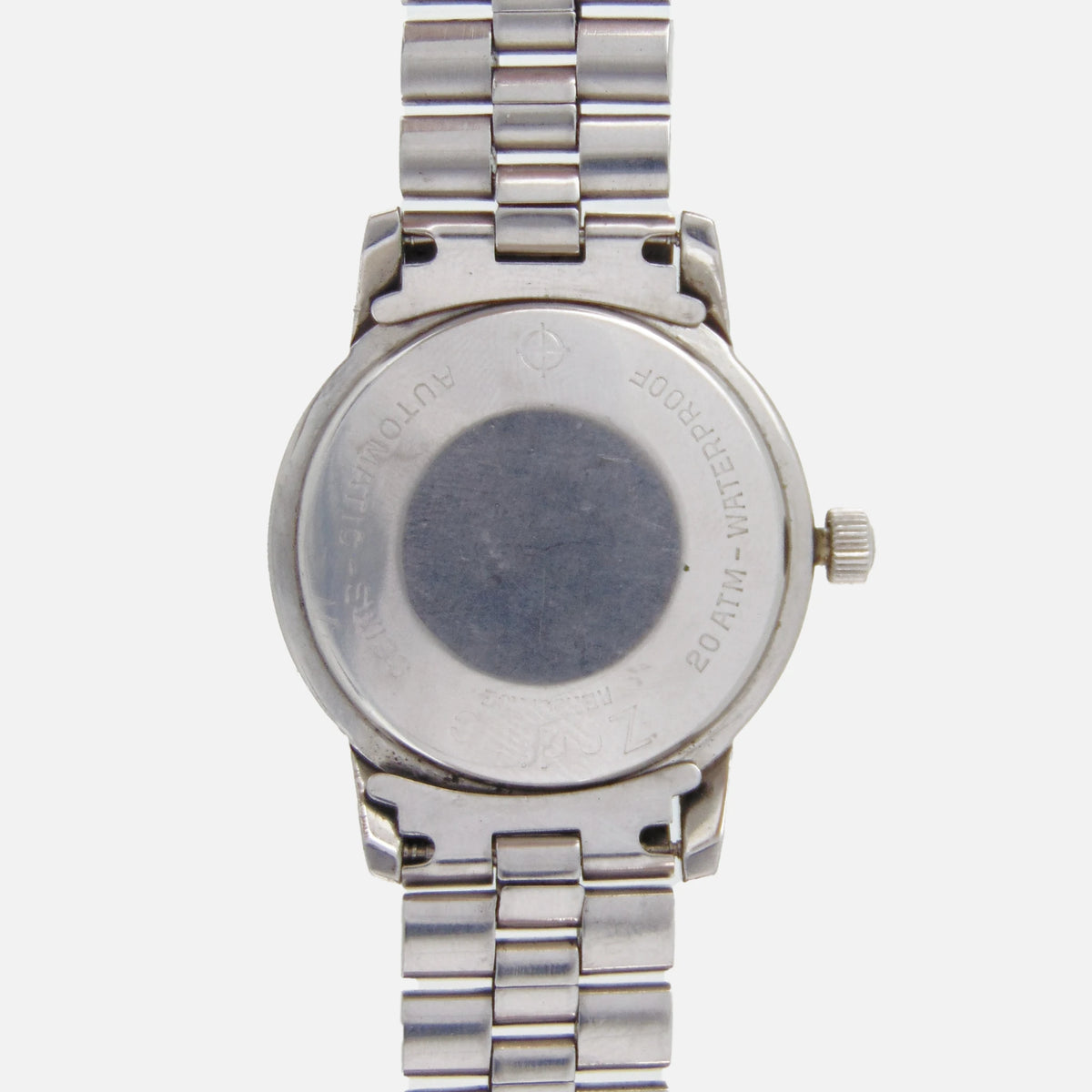 1960s Zodiac Aerospace GMT Vintage Automatic Movement Ref. 752-834B with glossy black dial and bi-directional bezel in stainless steel for sale on Vintage Watch Leader Professional Dealer