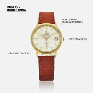 1964 Omega Constellation In 18Kt Yellow Gold With Crosshair Dial Vintage Watch Leader