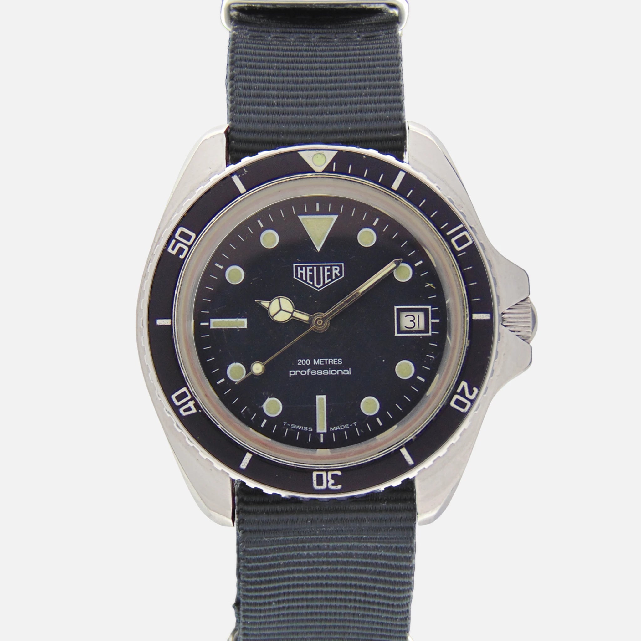 1980s Heuer Professional 200 Submariner Ref. 844 2 Vintage Watch Leader