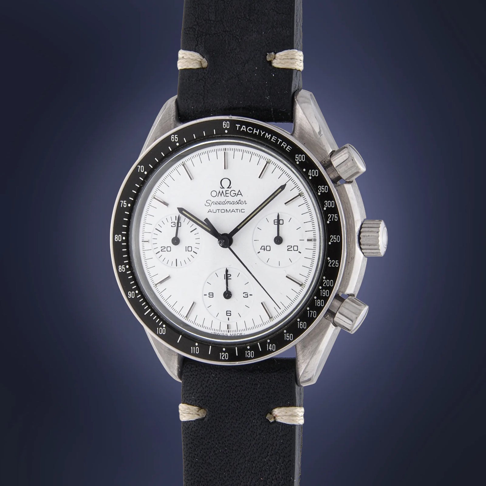 1988 OMEGA Speedmaster Reduced Ref. ST 175.0032 White Dial for Sale on Vintage Watch Leader