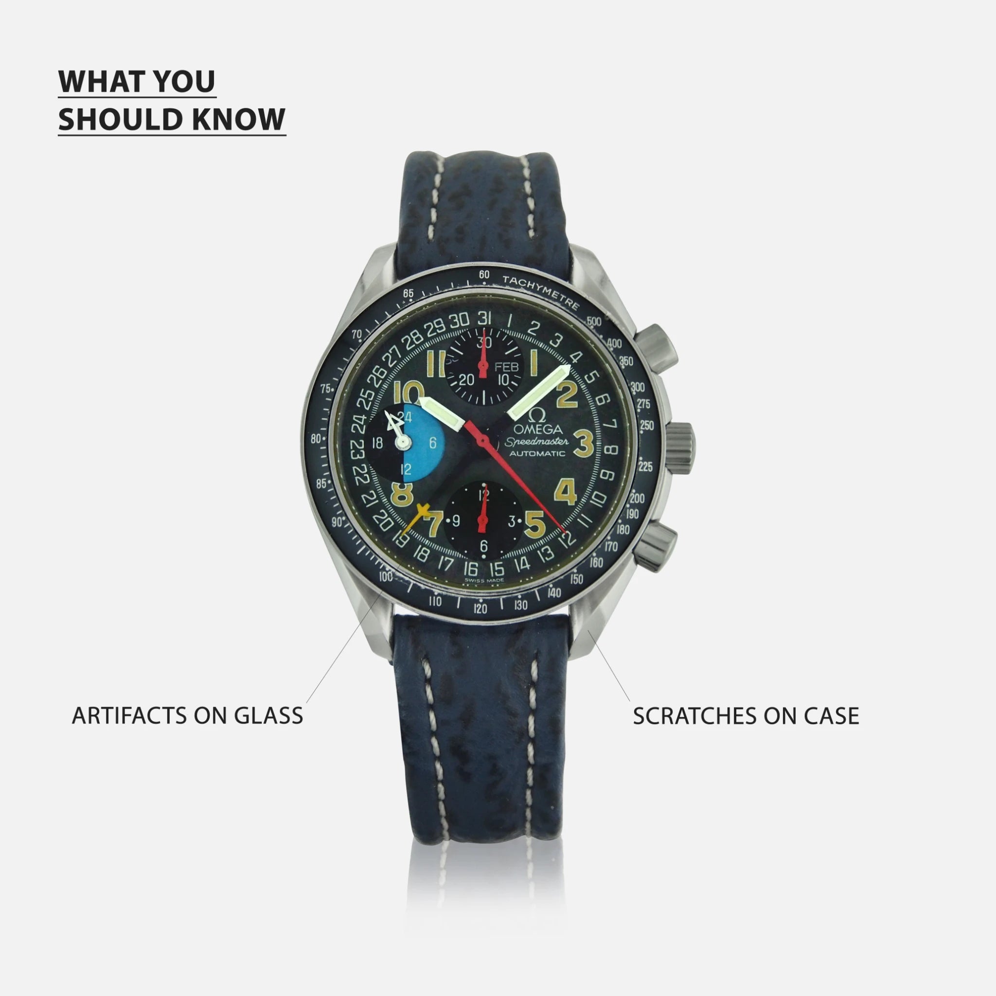 1996 Omega Speedmaster Schumacher MK40 Day Date Ref. 3820.53.26 Vintage Watch Leader