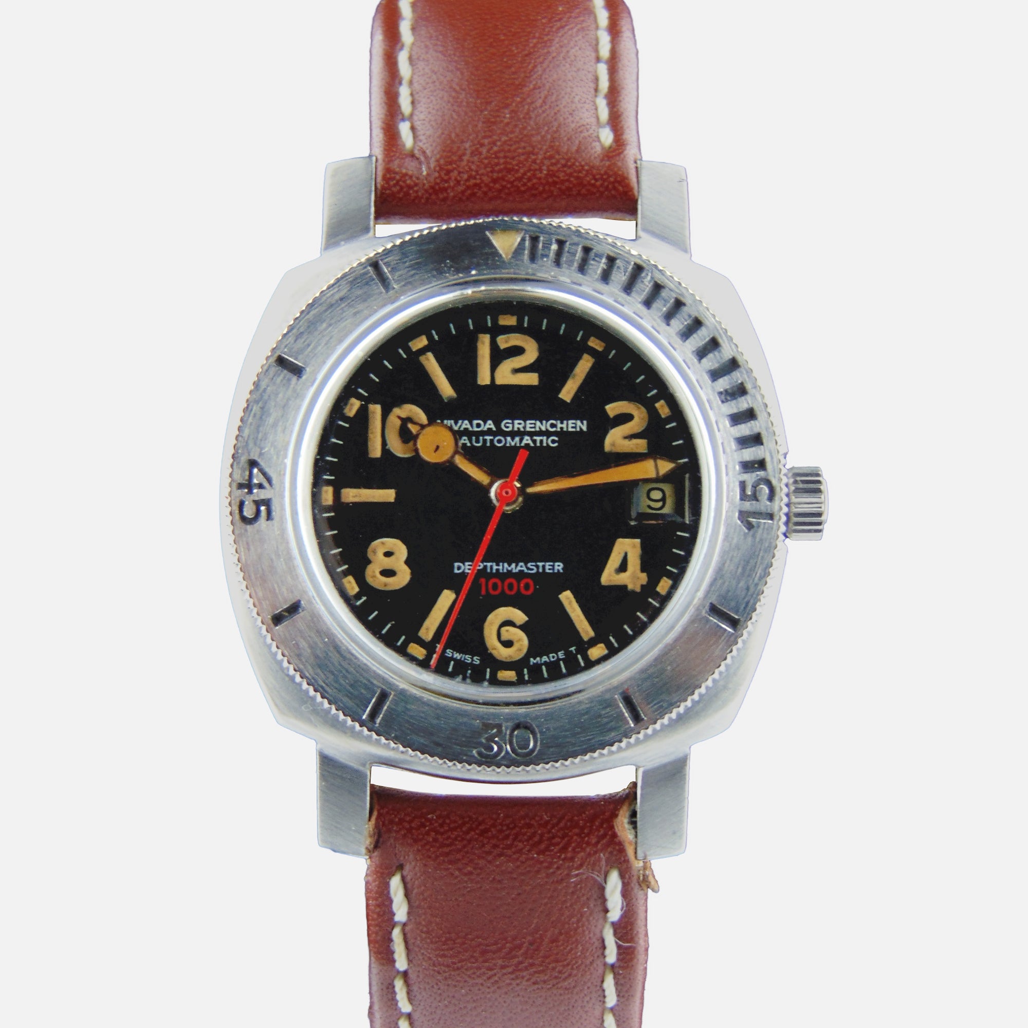 Vintage Nivada Grenchen - Vintage Depthmaster 1000 Baby Panerai - Vintage Watch Leader