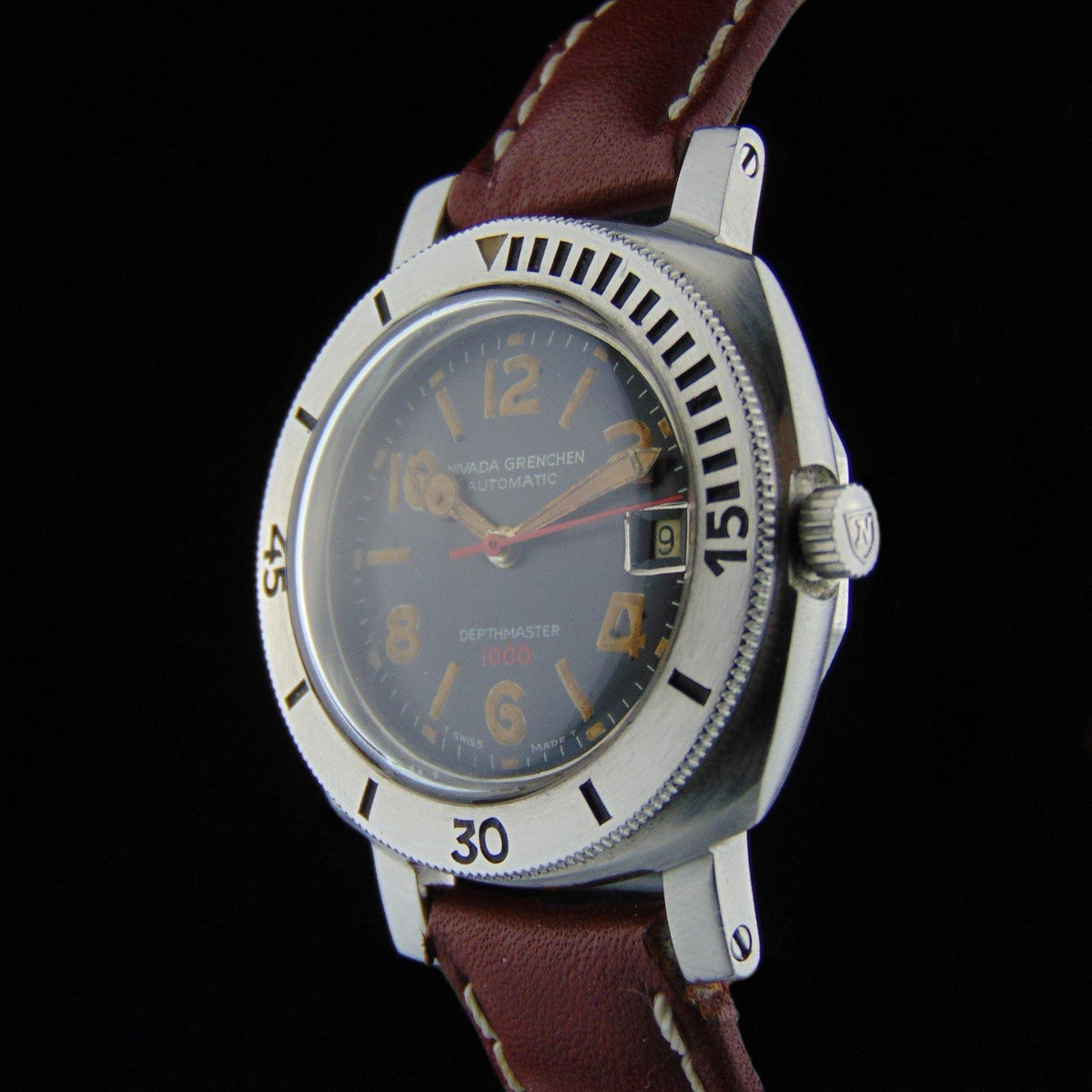 Vintage Nivada Grenchen - Vintage Depthmaster 1000 Baby Panerai - Vintage Watch Leader
