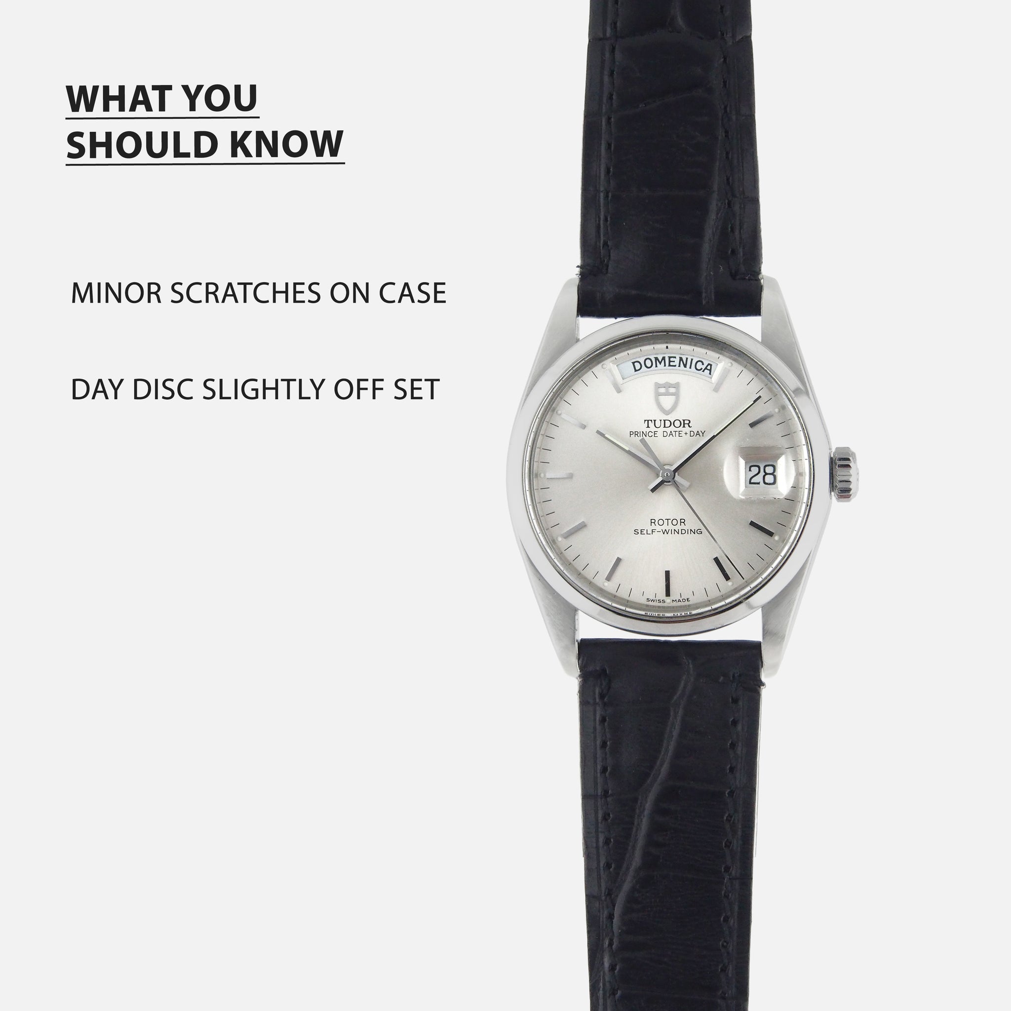 1995 Tudor Prince Date+Day 9450 with Box Vintage Watch Leader