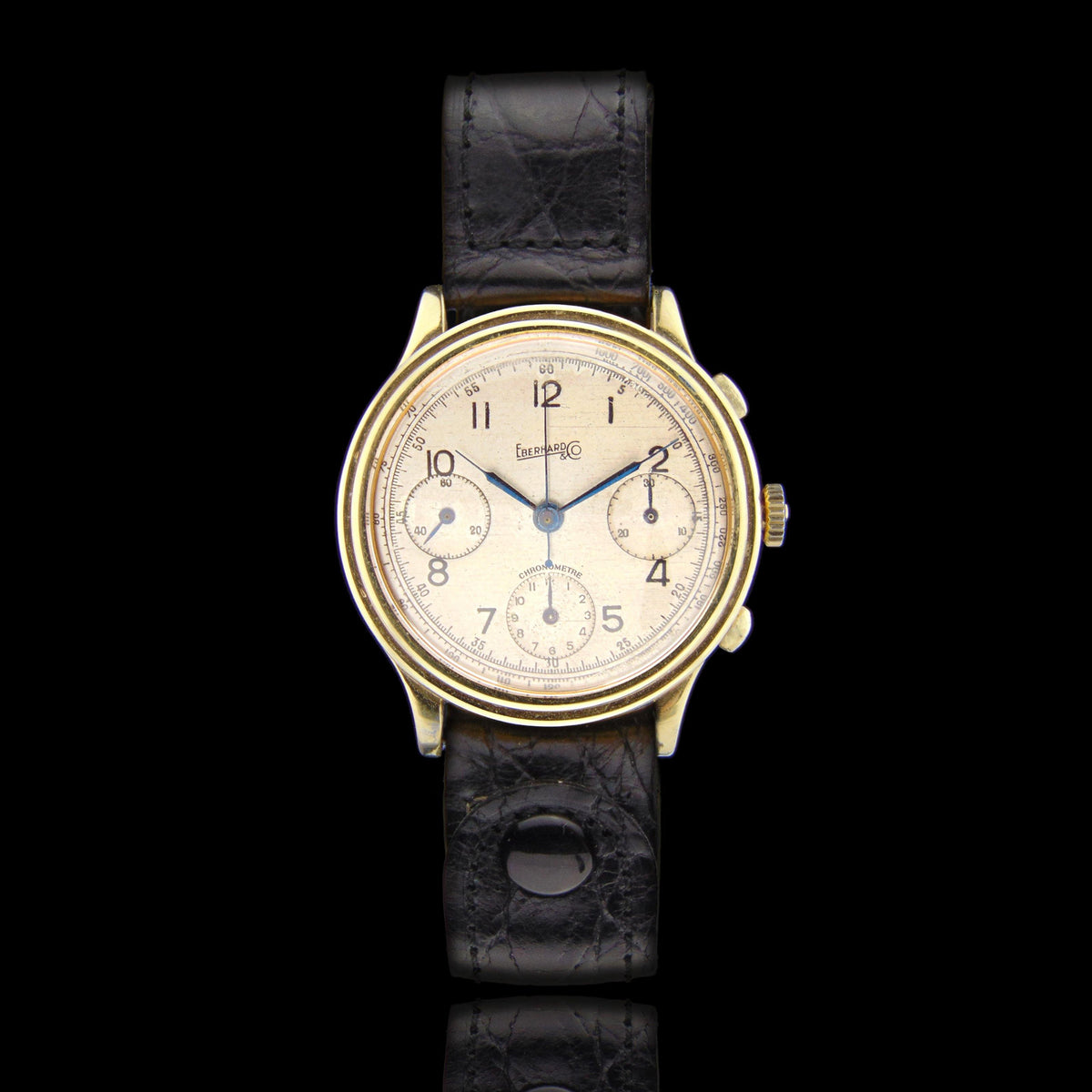 Eberhard - Cal. 16000 A very rare and attractive Pre Extra Fort Chronograph - Vintage Watch Leader