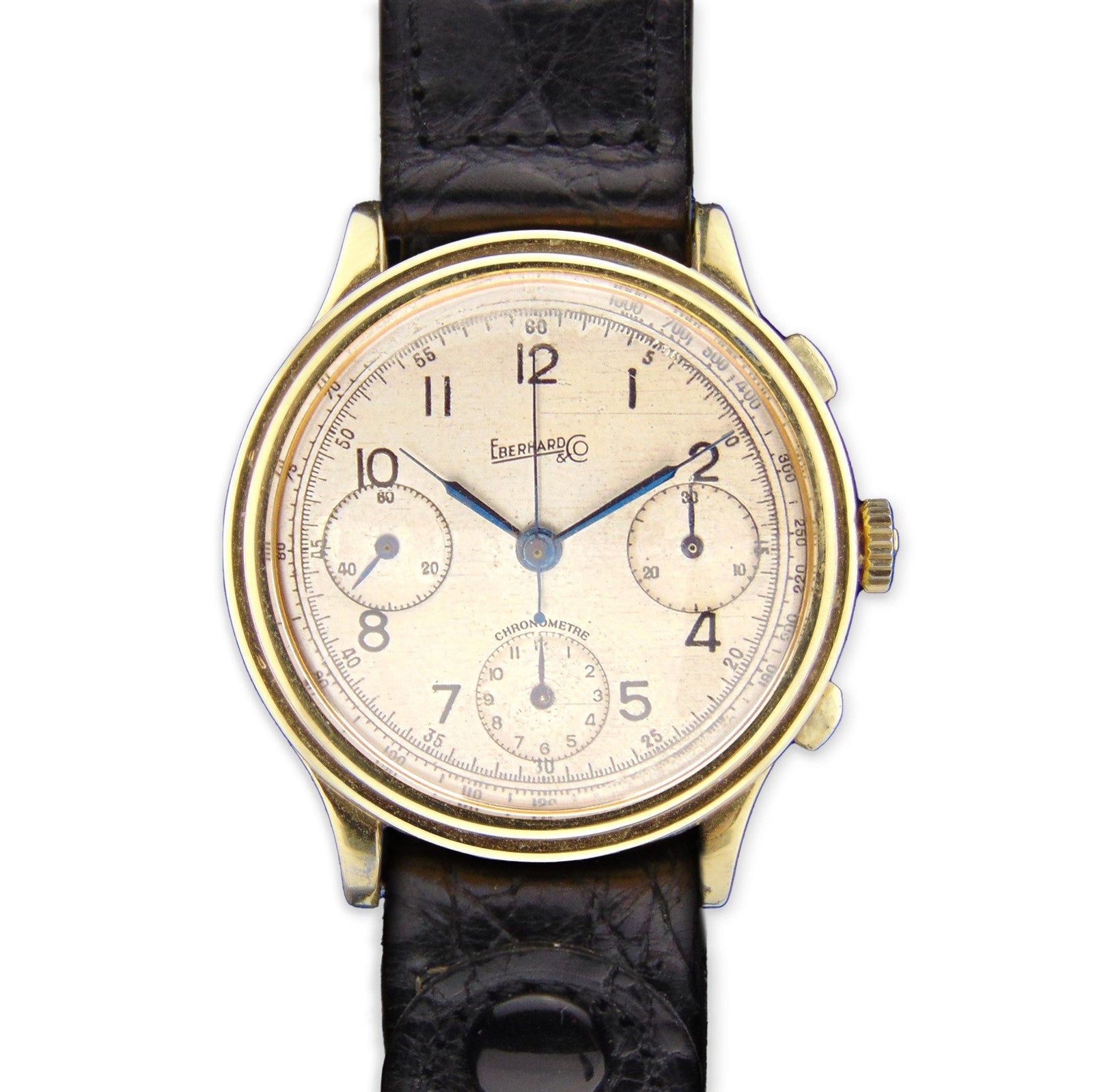 Eberhard - Cal. 16000 A very rare and attractive Pre Extra Fort Chronograph - Vintage Watch Leader