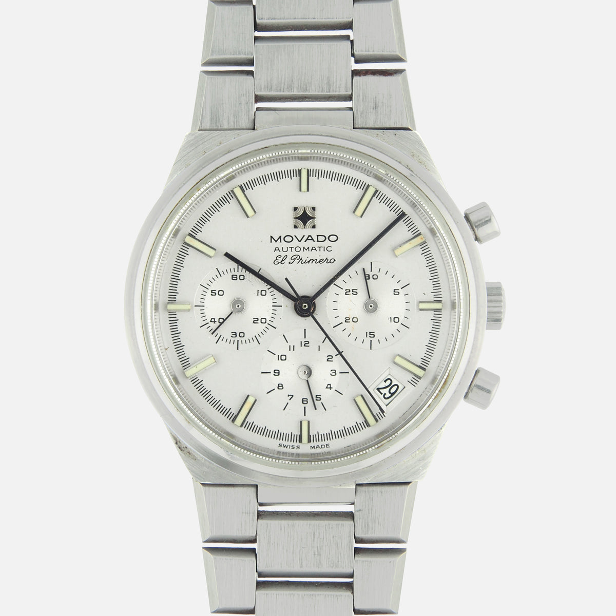 1970s Movado Zenith El Primero Chronograph Vintage Automatic Ref. 01.0180.434 3019PHC - Vintage Watch Leader