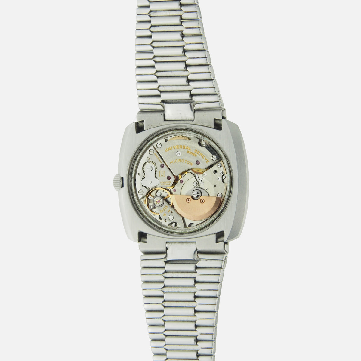 1970s Universal Genève Polerouter Day Date Automatic Microrotor for sale Ref. 872101 - Vintage Watch Leader