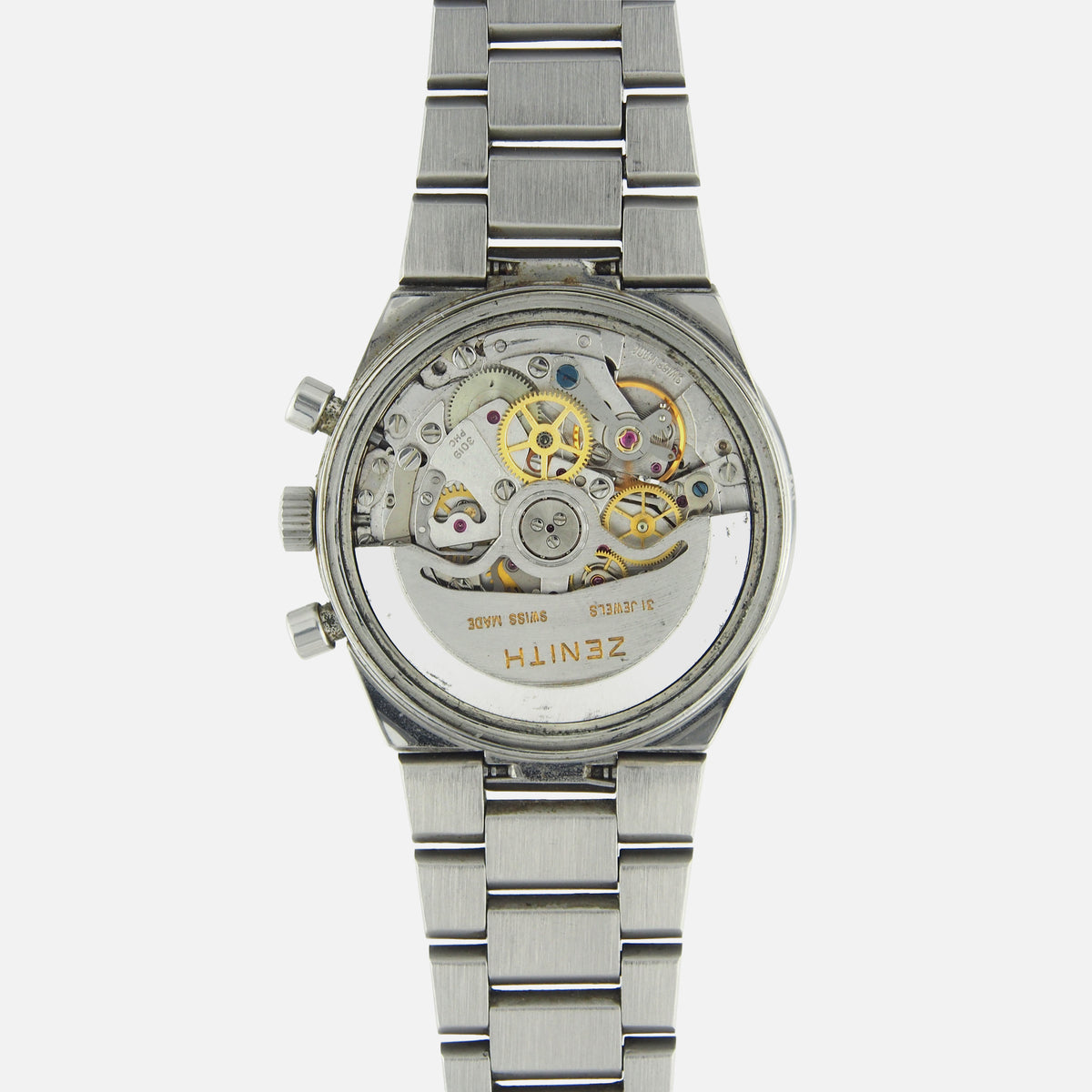 1970s Movado Zenith El Primero Chronograph Vintage Automatic Ref. 01.0180.434 3019PHC - Vintage Watch Leader